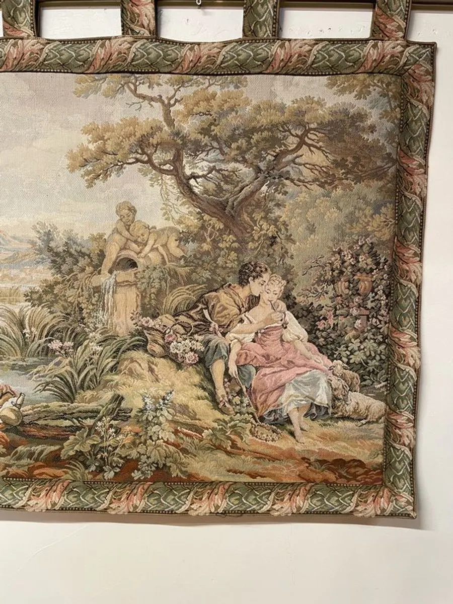 A Beautiful Vintage French Tapestry. - Image 4