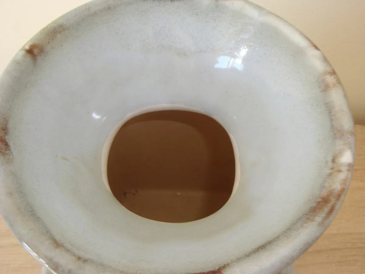 Large ceramic vase duck egg BLUE - Image 4