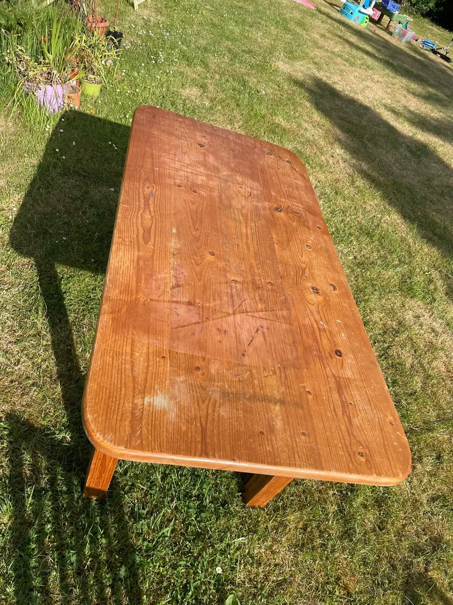 Pine kitchen table - Image 2