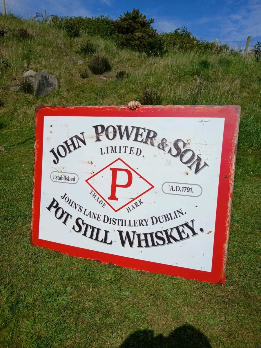 Extra Large Powers Tin Sign - Image 1