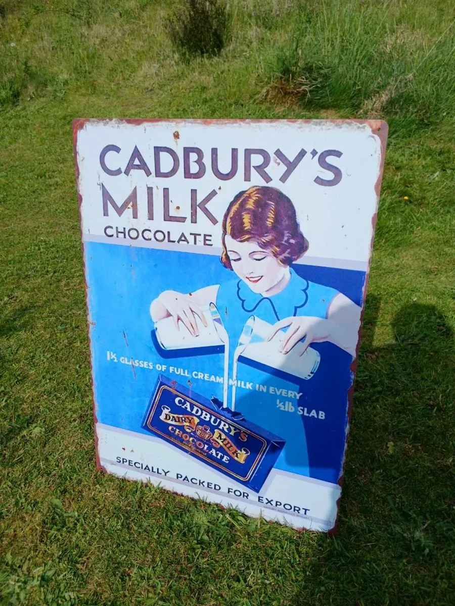 Cadbury Milk Chocolate Large Tin Sign - Image 1