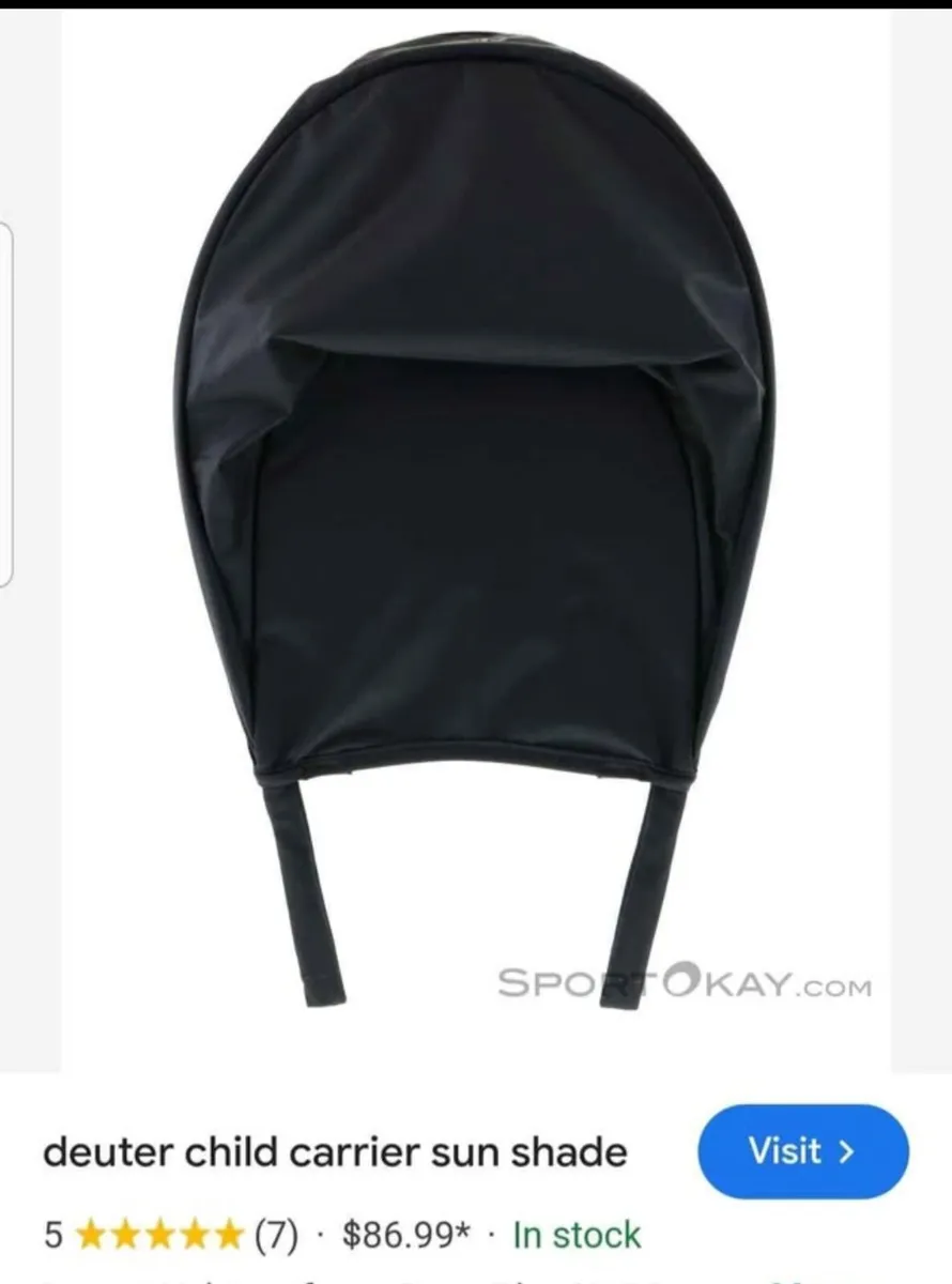 Deuter child carrier sun shade - Image 4