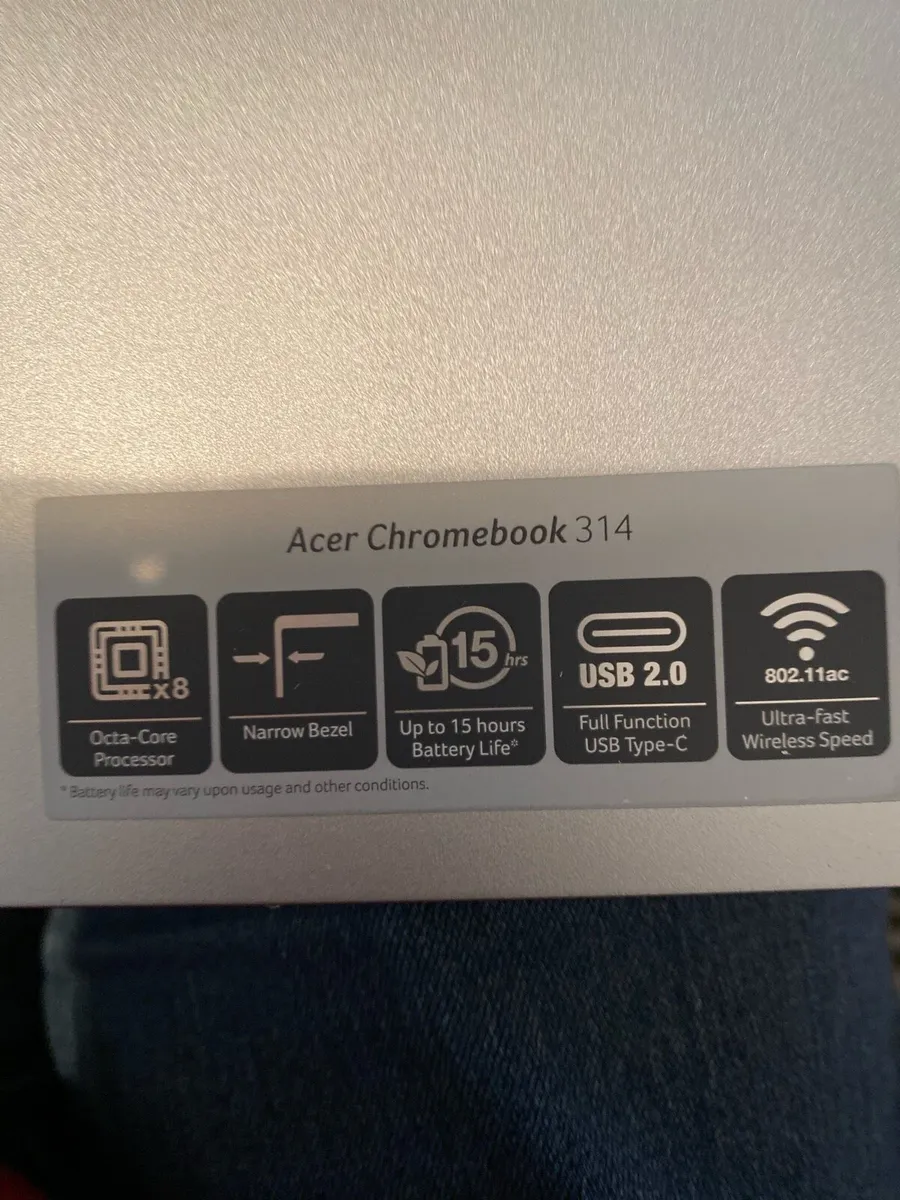 Acer Chromebook 314, Full HD, 14 inch screen, USB, - Image 3