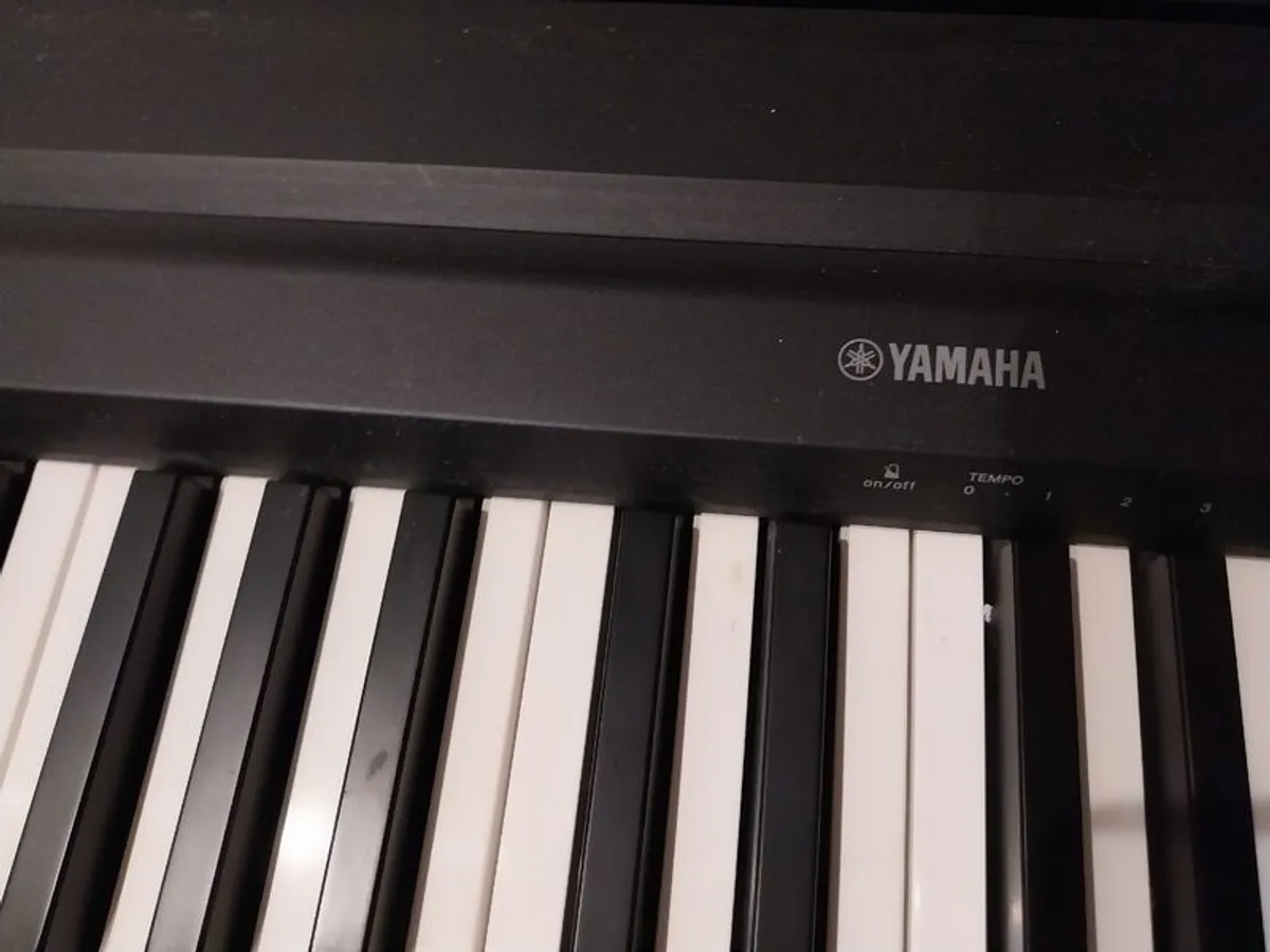 Digital yamaha piano P45 mint condition barely used with pedal and weighted keys - Image 1