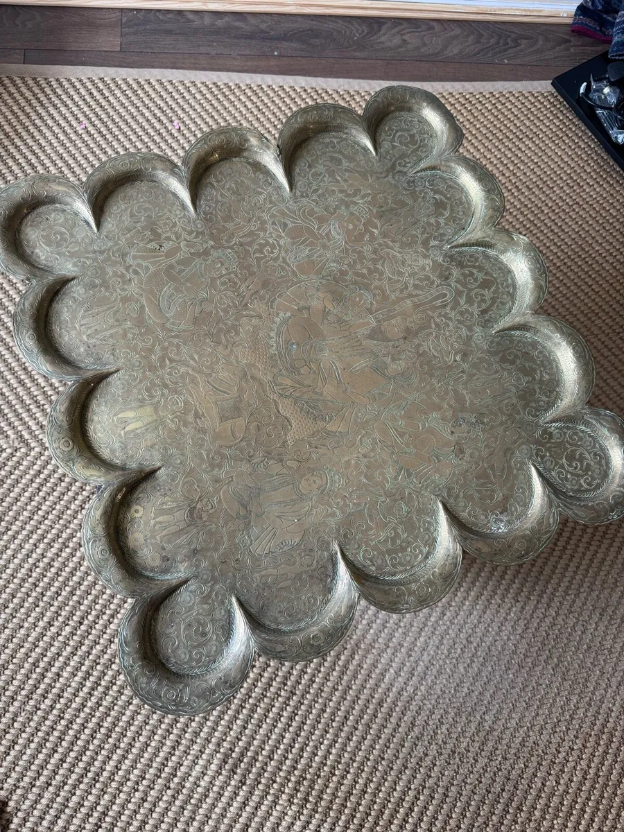 Ornate Indian side table - Image 3