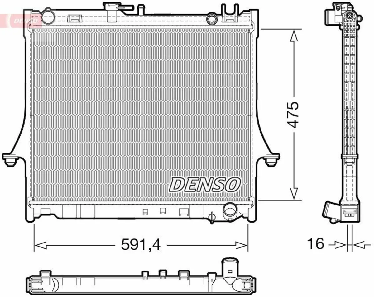 Isuzu D-Max 2.5d 02-12 Radiator