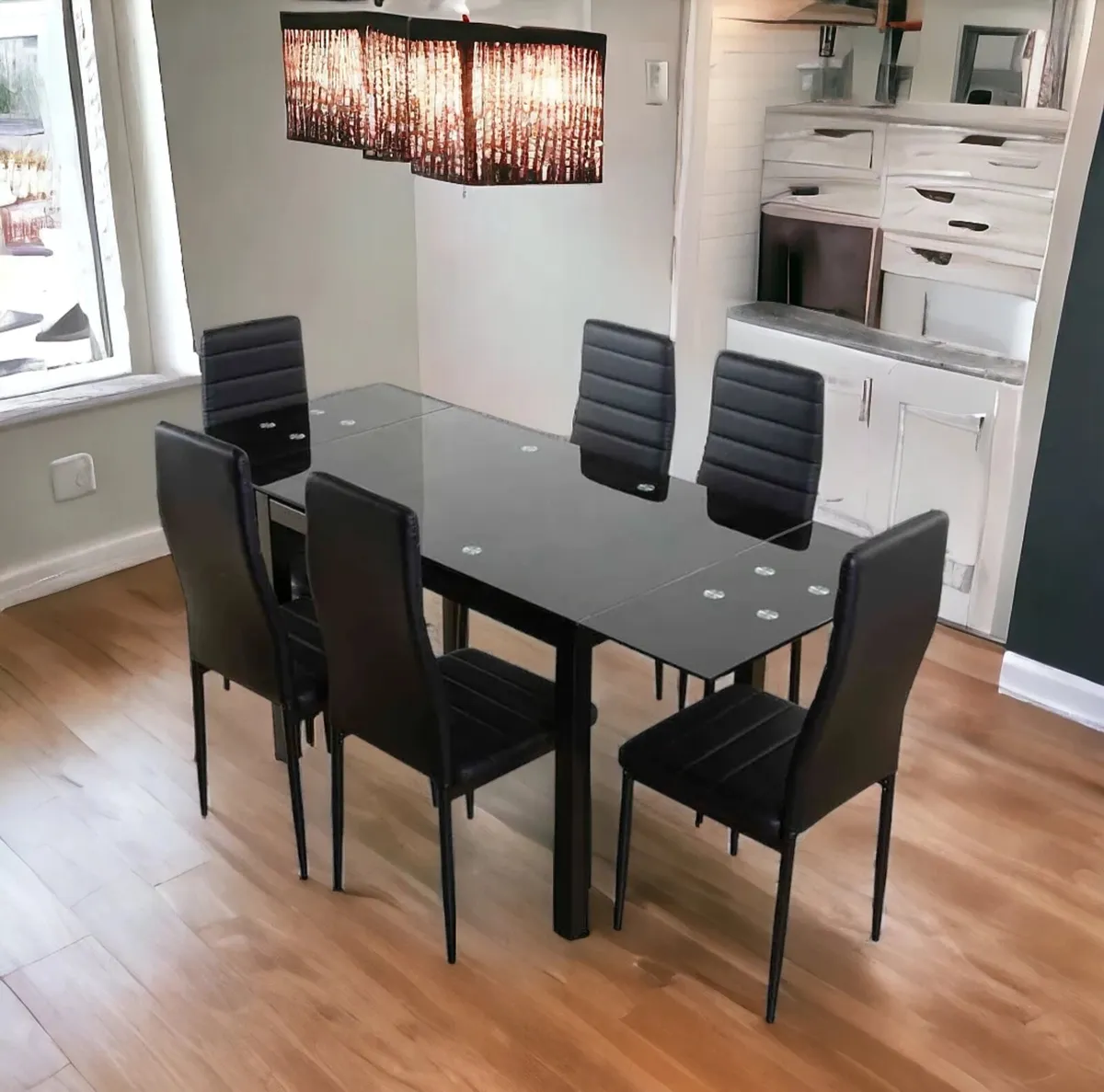 Glass Dining Table Set – Free Delivery - Image 1