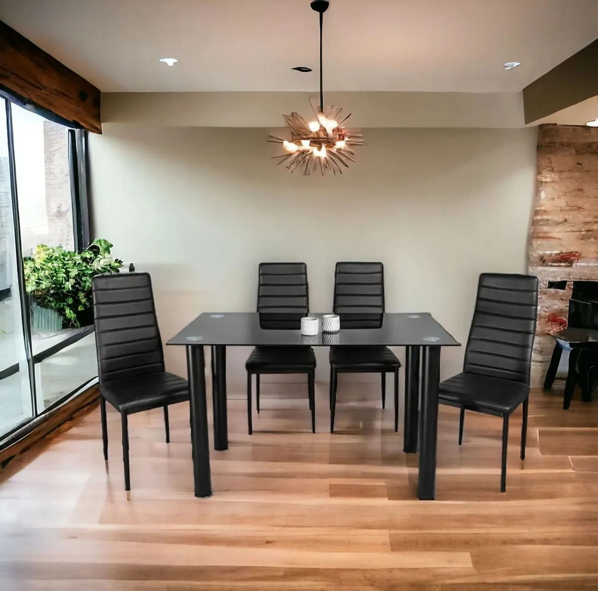 Modern Dining Set – 4 or 6 Chairs Included - Image 1