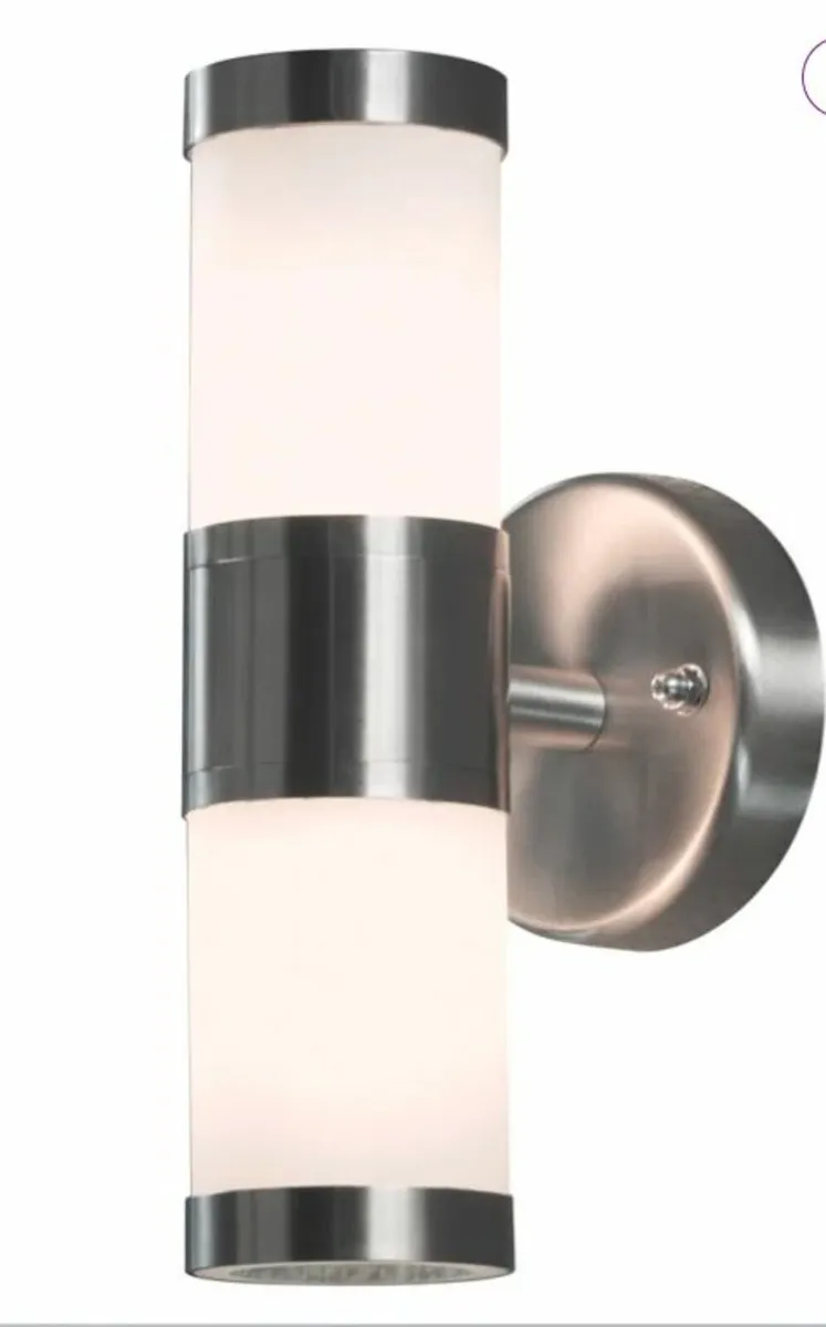 Modena Silver 2 - Bulb Outdoor Armed Sconce - Image 1