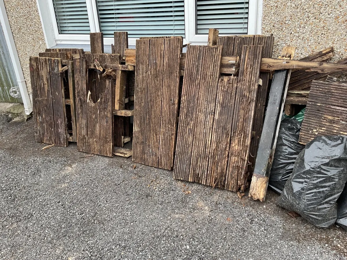 Old decking for firewood - Image 1
