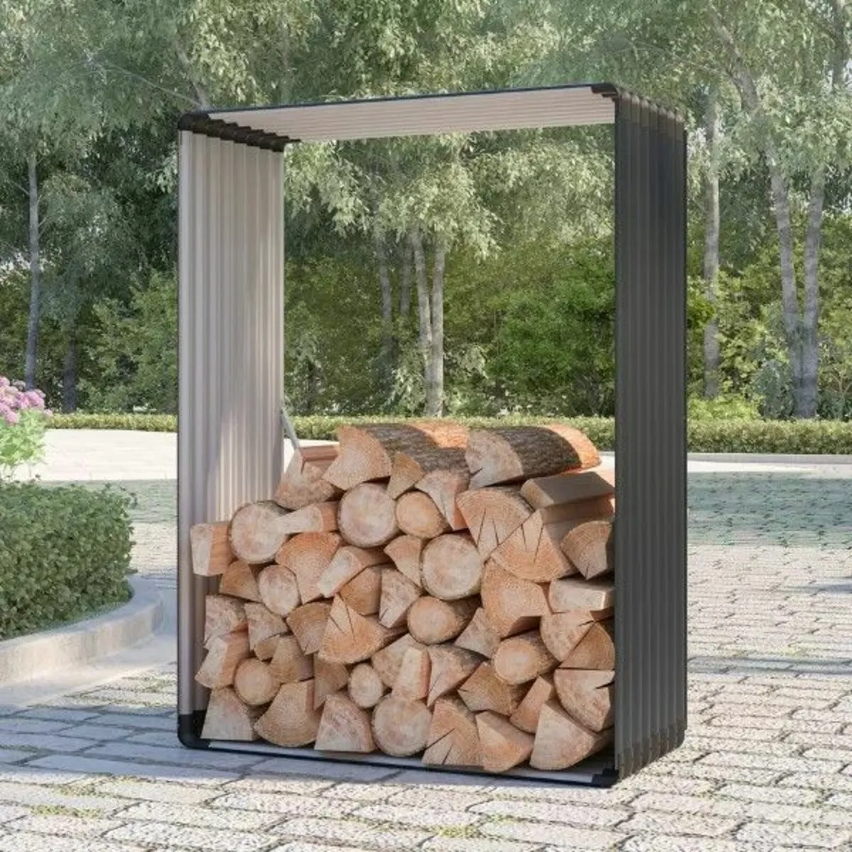Log Storage & Garden Raised Bed - Image 4