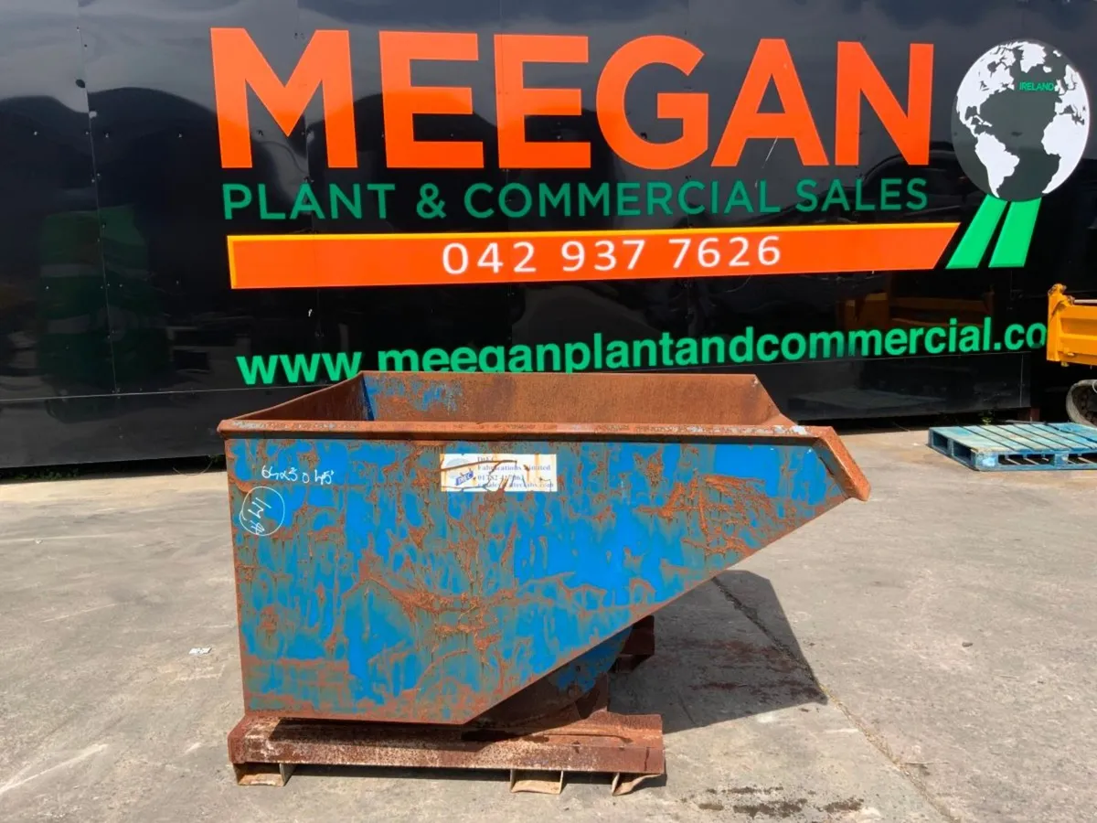 SELF TIPPING FORKLIFT SKIP.......W1. - Image 1