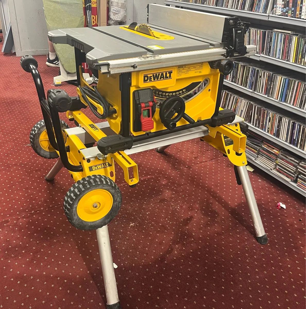 DeWalt Table Saw with Trolley Stand - Image 1