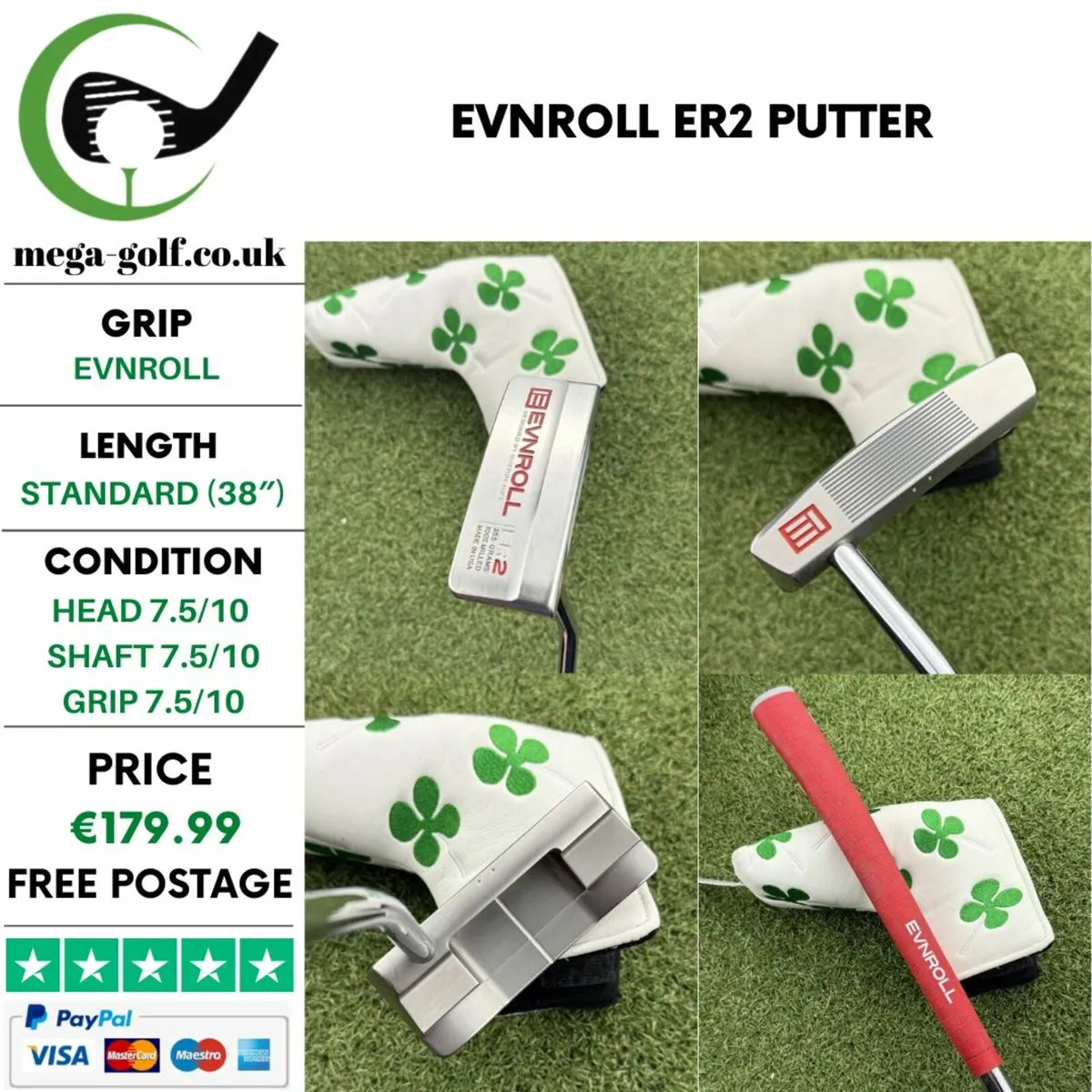 EVNROLL ER2 PUTTER / 34″ - Image 1
