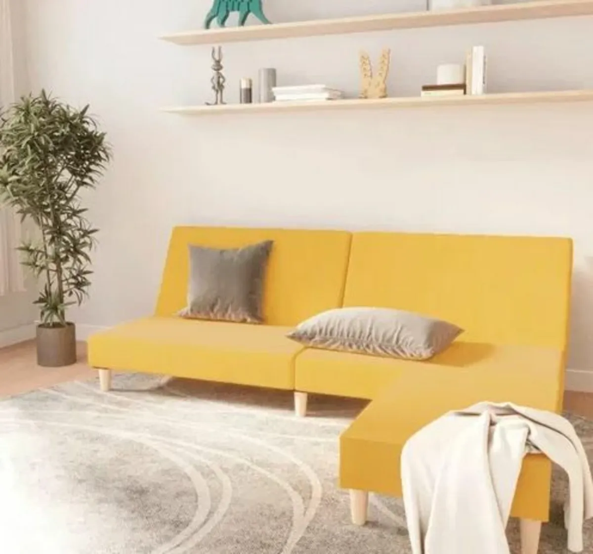 17 Stories Sleeper Sofa 2-Seater with Ottoman - Image 1