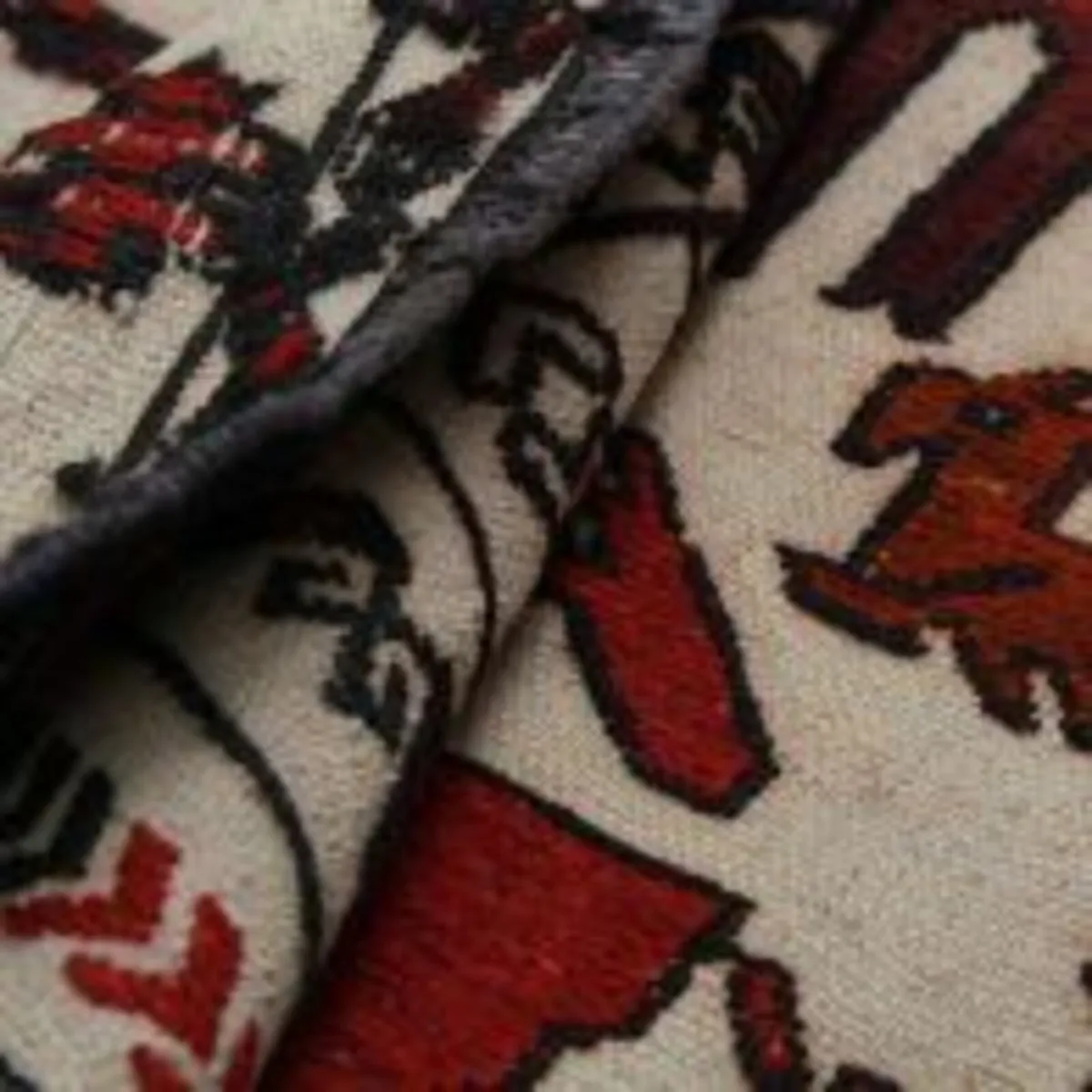 Rug Afghan Tribal Kilim Wool Rug Adarskan Handwove - Image 4