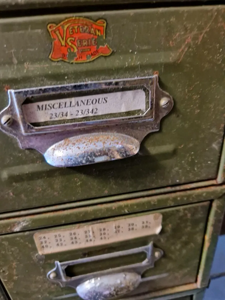 Vintage Retro Index Card Filing Cabinets - Image 3