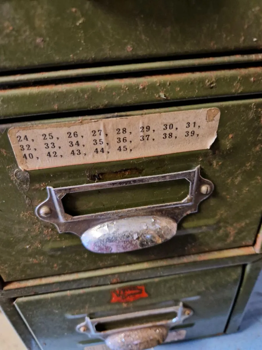 Vintage Retro Index Card Filing Cabinets - Image 4