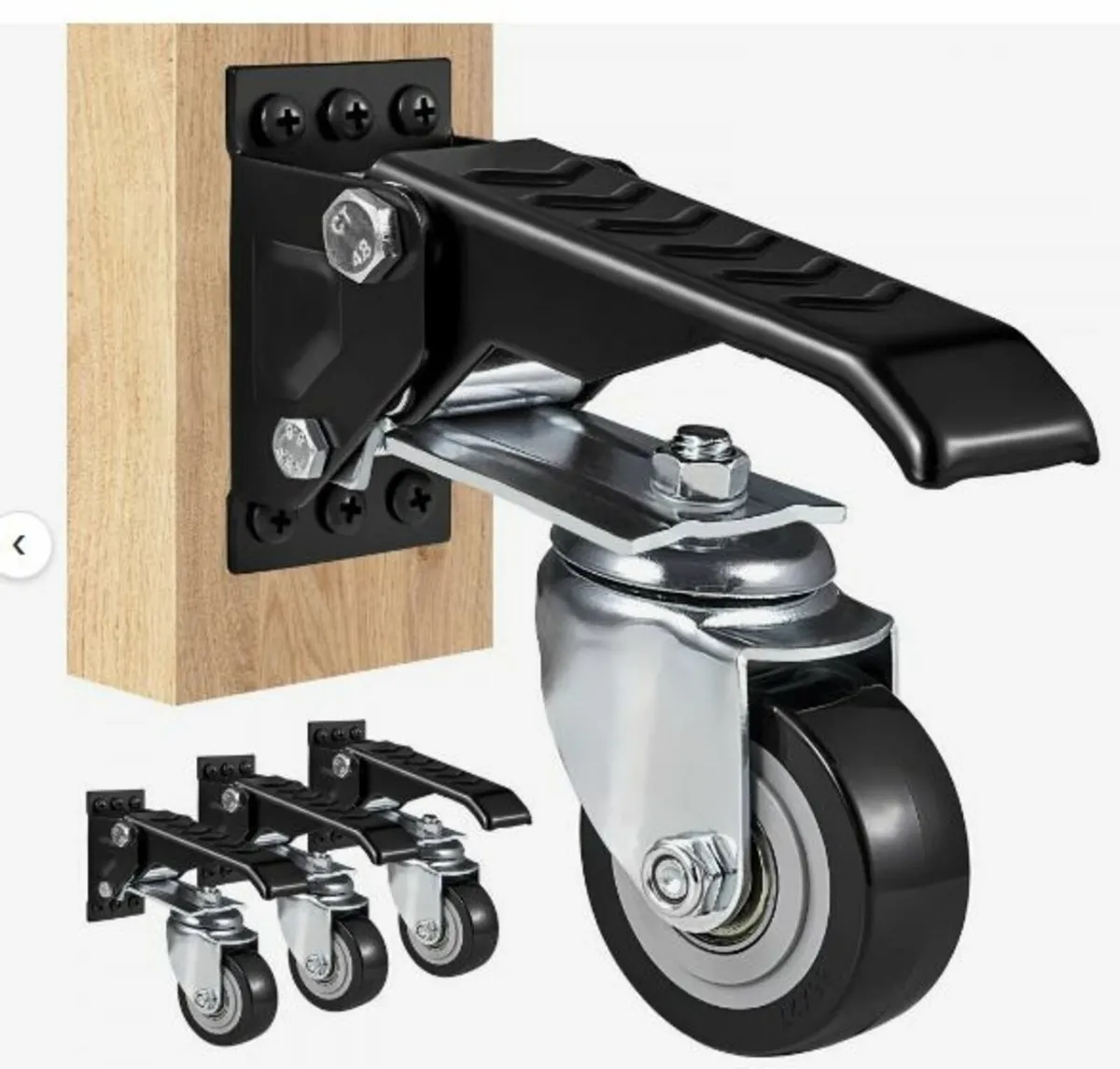 Workbench Caster Wheels, 165 lbs Load Capacity - Image 1