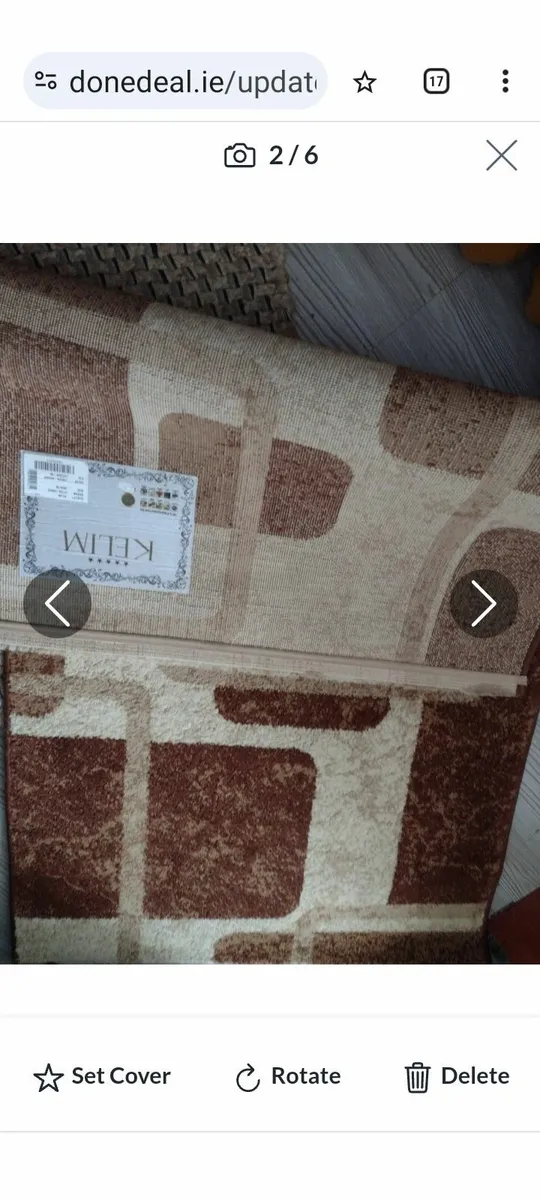 Clean sitting room or hall/bedroom rug - Image 3