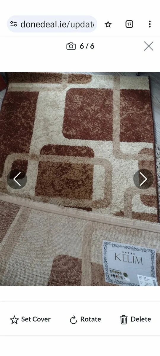 Clean sitting room or hall/bedroom rug - Image 2