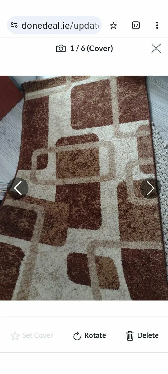 Clean sitting room or hall/bedroom rug - Image 1
