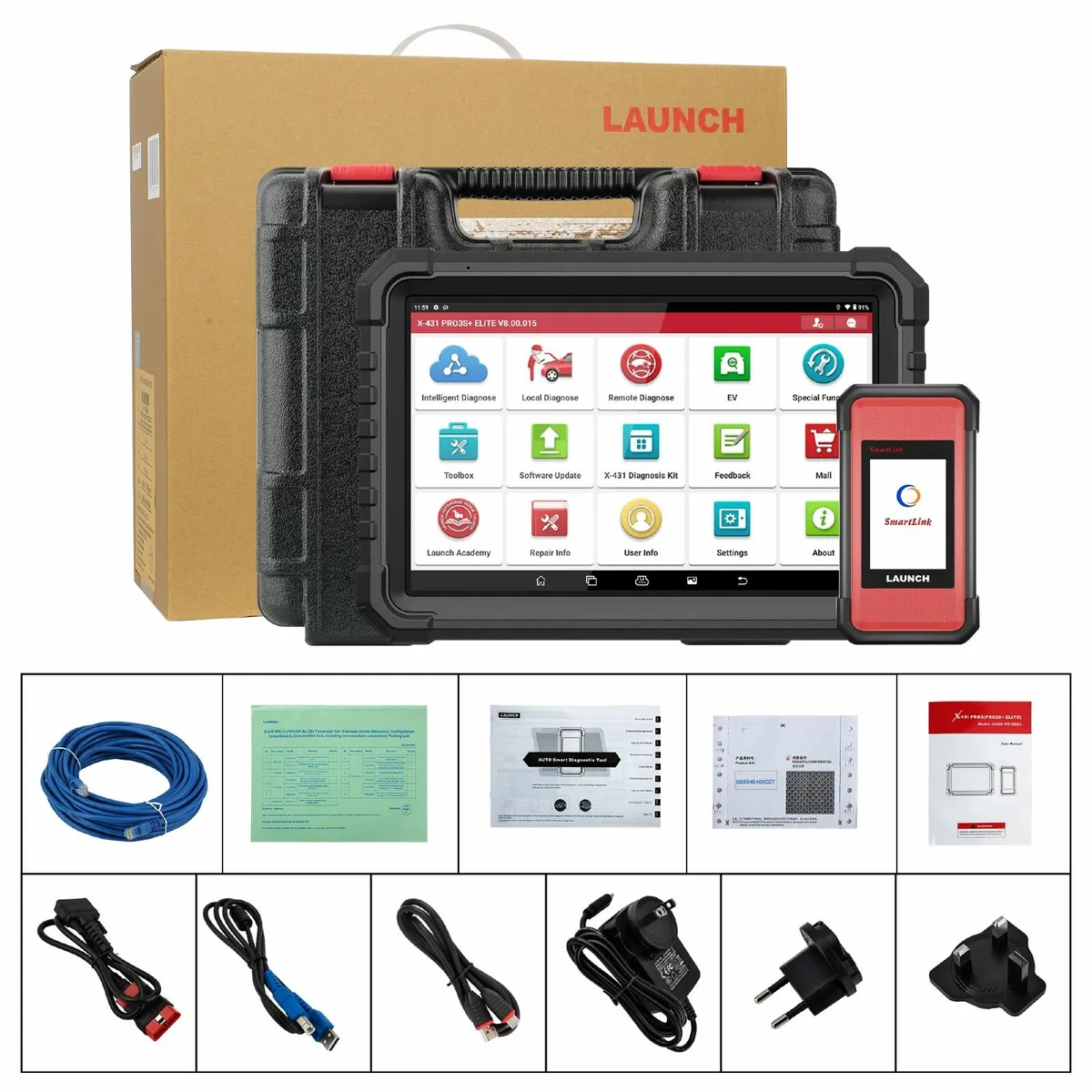 Launch X431 PRO3S+ ELITE SmartLink Diagnostic Tool - Image 4
