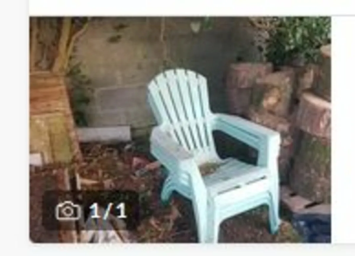 FREE - 3 x blue garden recliners
