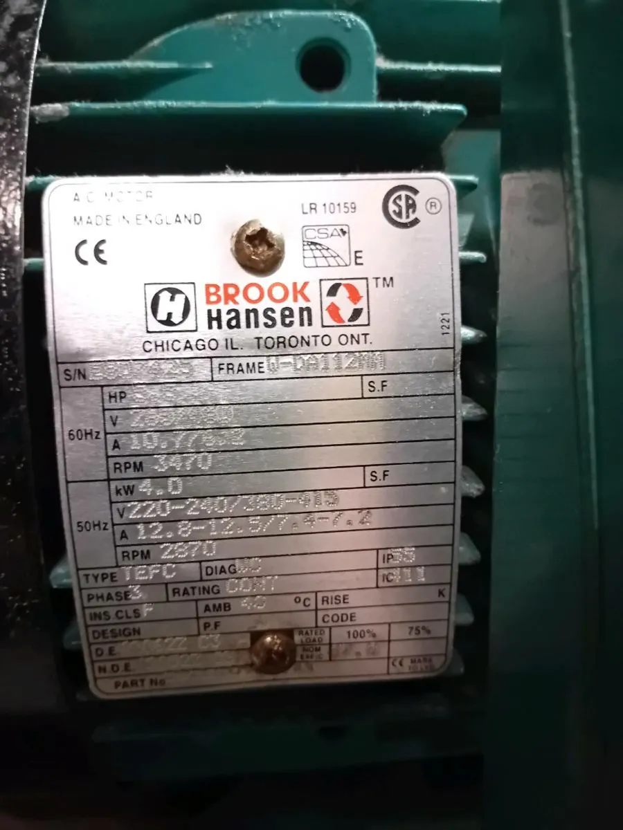 5.5HP 3 phase electric motor - Image 3