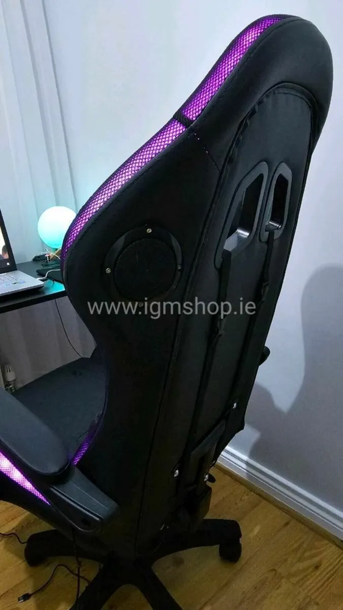 Gaming chair with RGB LED and speakers - Image 3