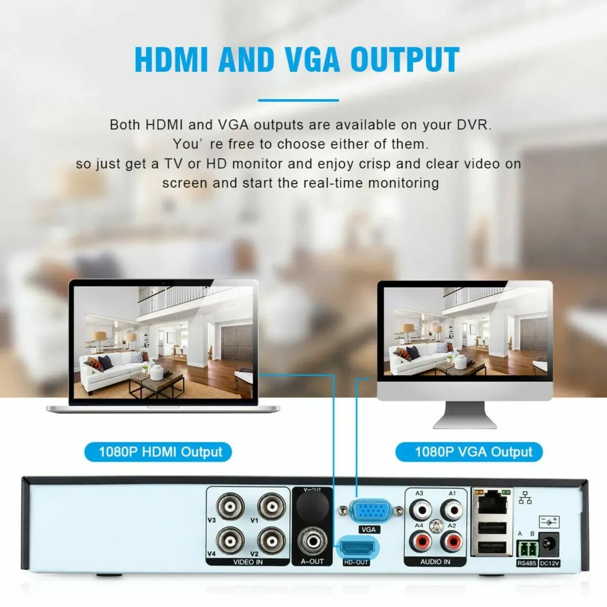 CCTV Camera Dome SYSTEM Security 500gb hard - Image 3