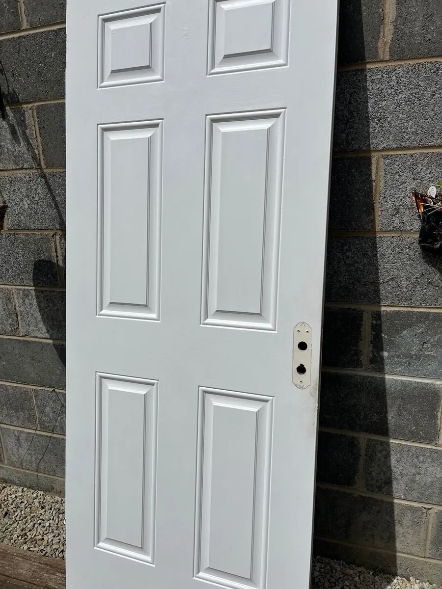 Wooden house door