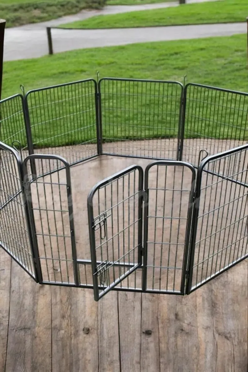 8-panel dog/puppy playpen with door enclosure - Image 1