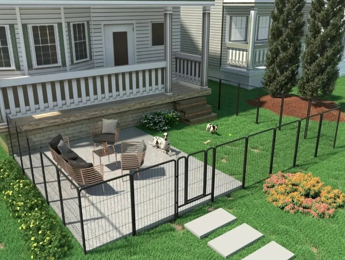 8-panel dog/puppy playpen with door enclosure - Image 2