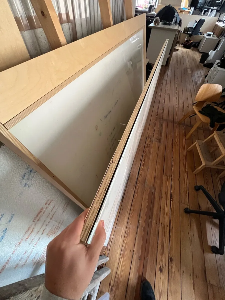 2x Glass magnetic White Board 1.2 x 2m - Image 2