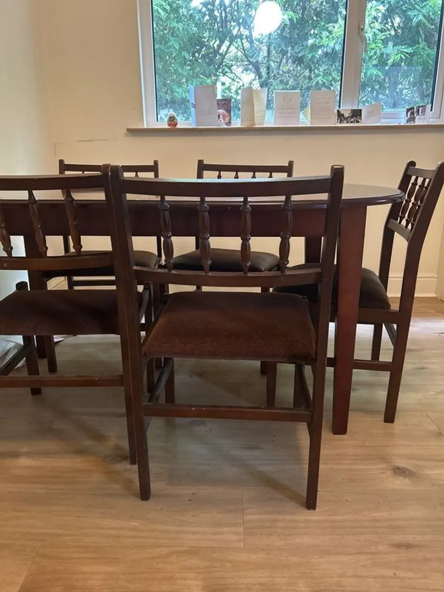 Dining Table And Six Chairs - Image 4