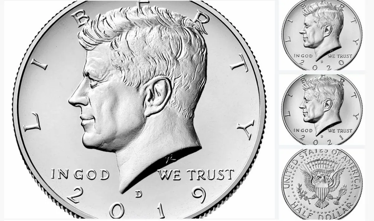 J F K - Coins x 3. Free Post - Image 4