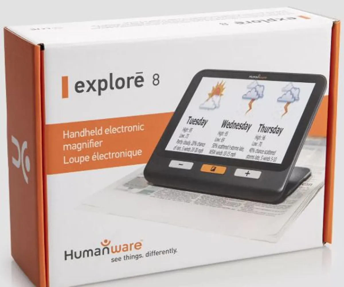 HUMANWARE Explore 8 Handheld Video Magnifier - Image 2