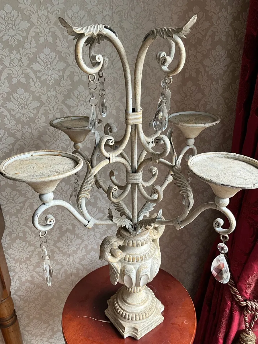 Shabby Chic Centrepiece Candelabra - Image 4