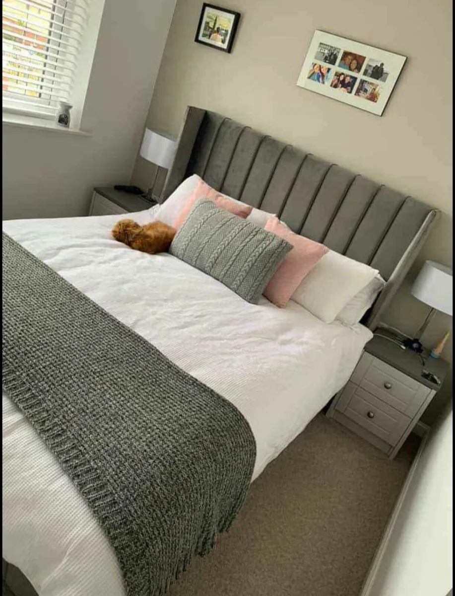 Frame Wingback Beds Free Delivery - Image 1