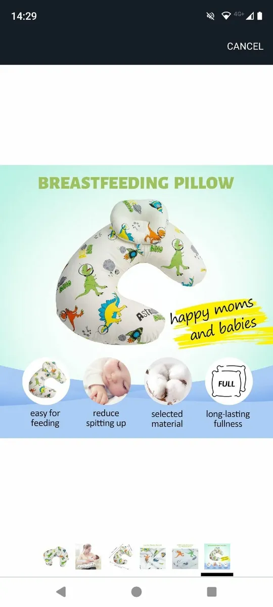 Nursing pillow 100% Cotton - Image 1