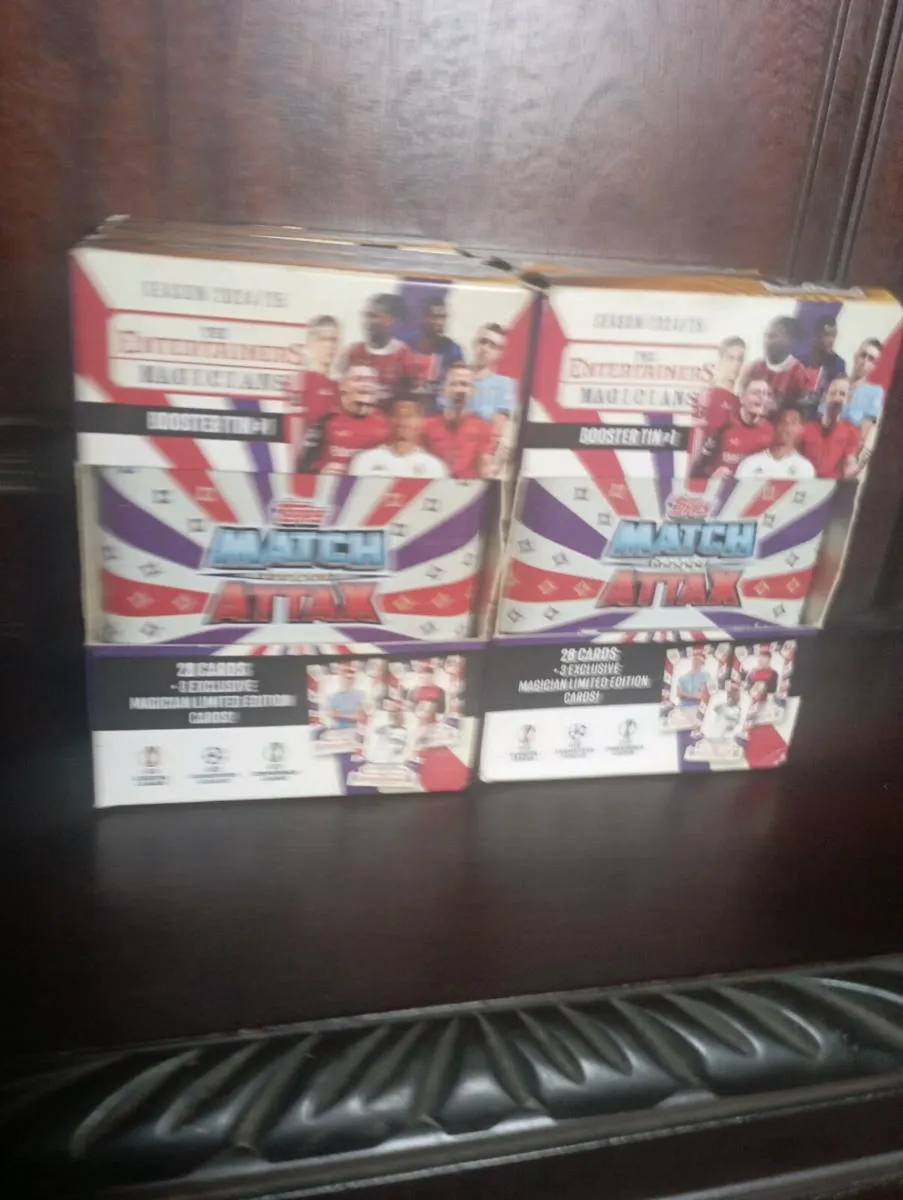 MATCH ATTAX BOOSTER TINS THE ENTERTAINER MAGICIANS - Image 1