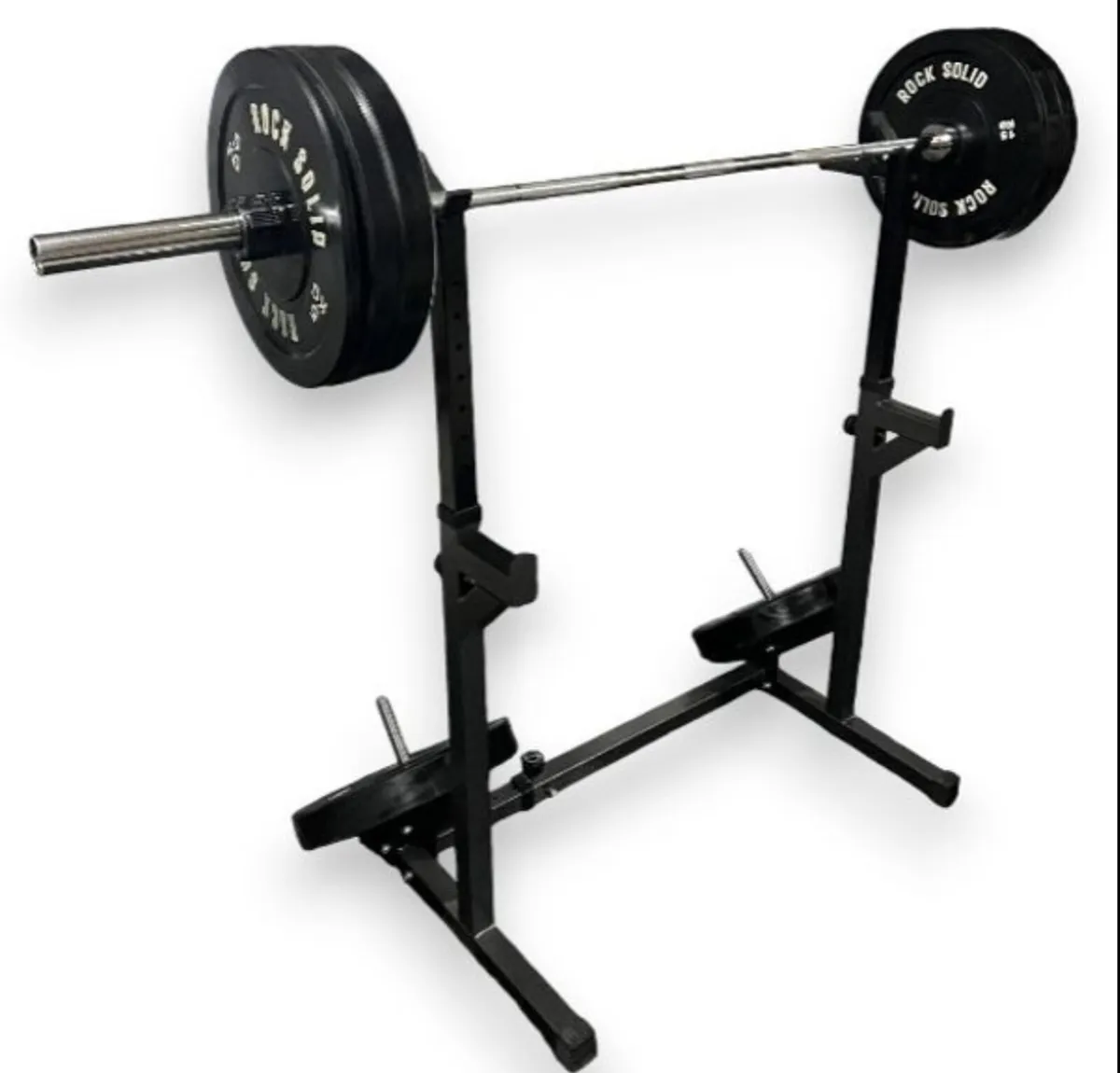 Squat rack, barbell, weights, bench (new) - Image 3