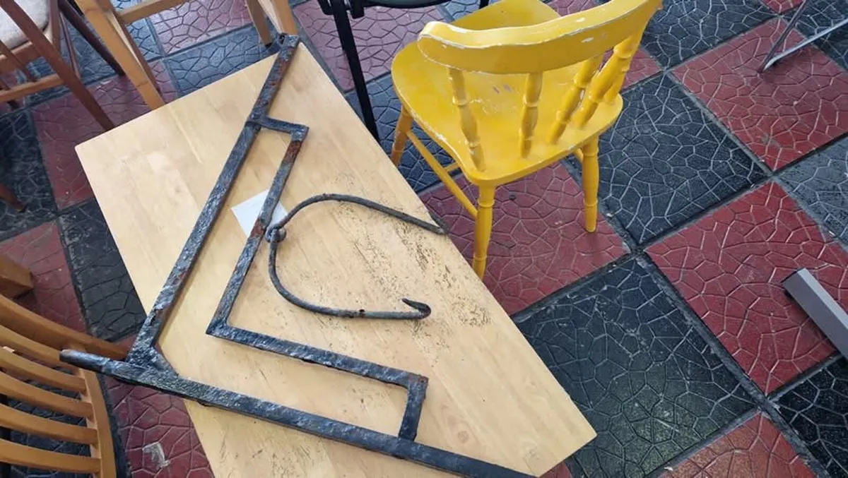 Forged Fire Crane - Image 3