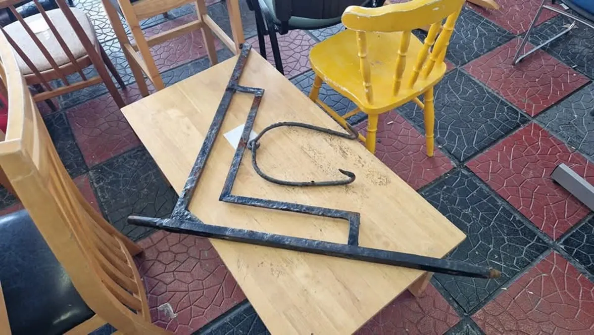 Forged Fire Crane - Image 4