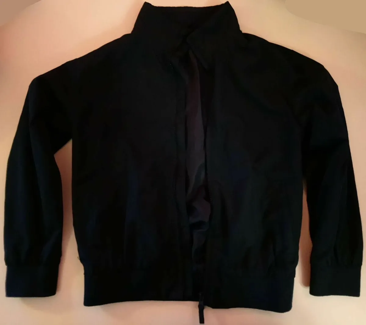 Kids stylish light jacket coat jumper in dark navy - Image 1