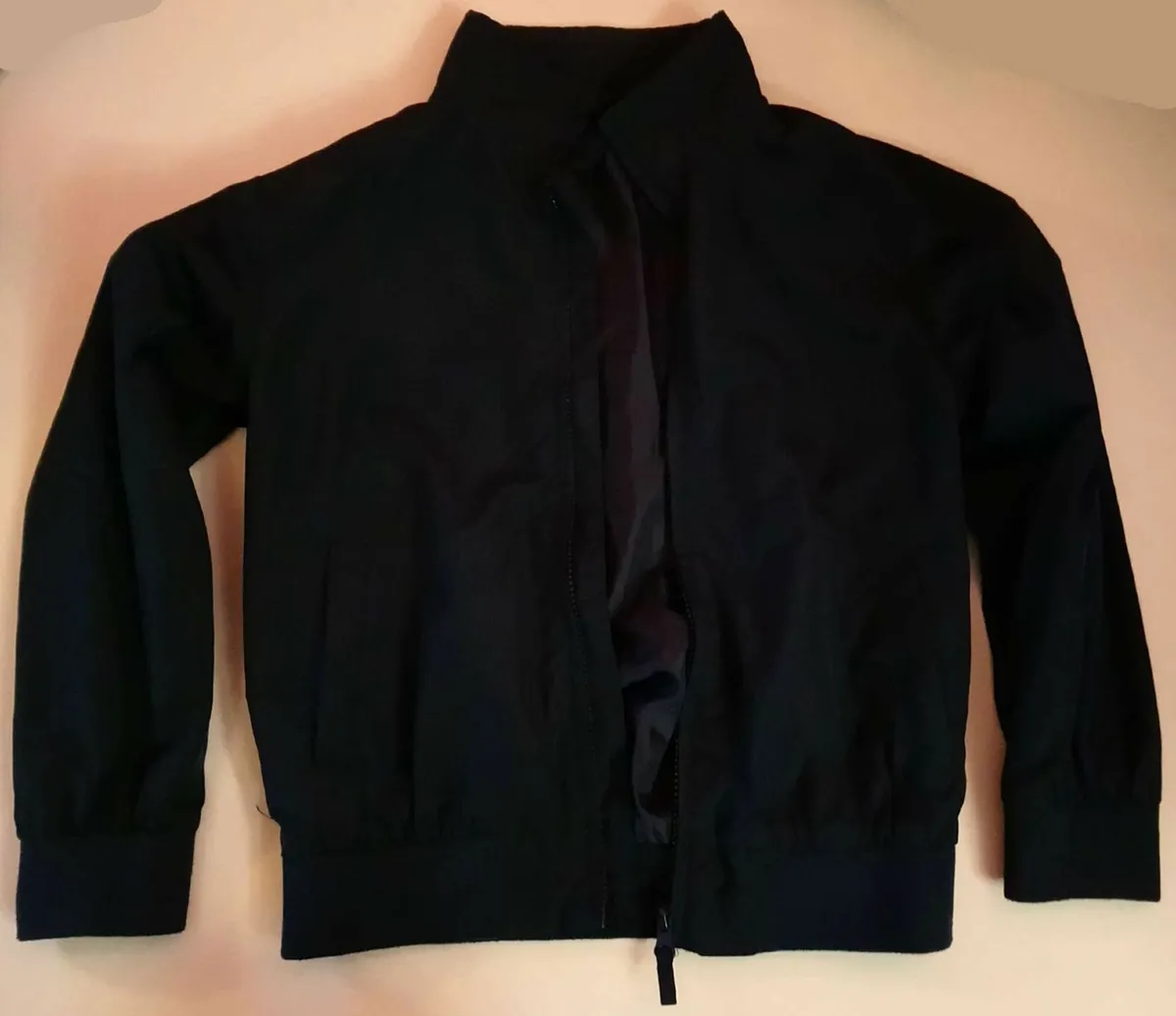 Kids stylish light jacket coat jumper in dark navy - Image 2