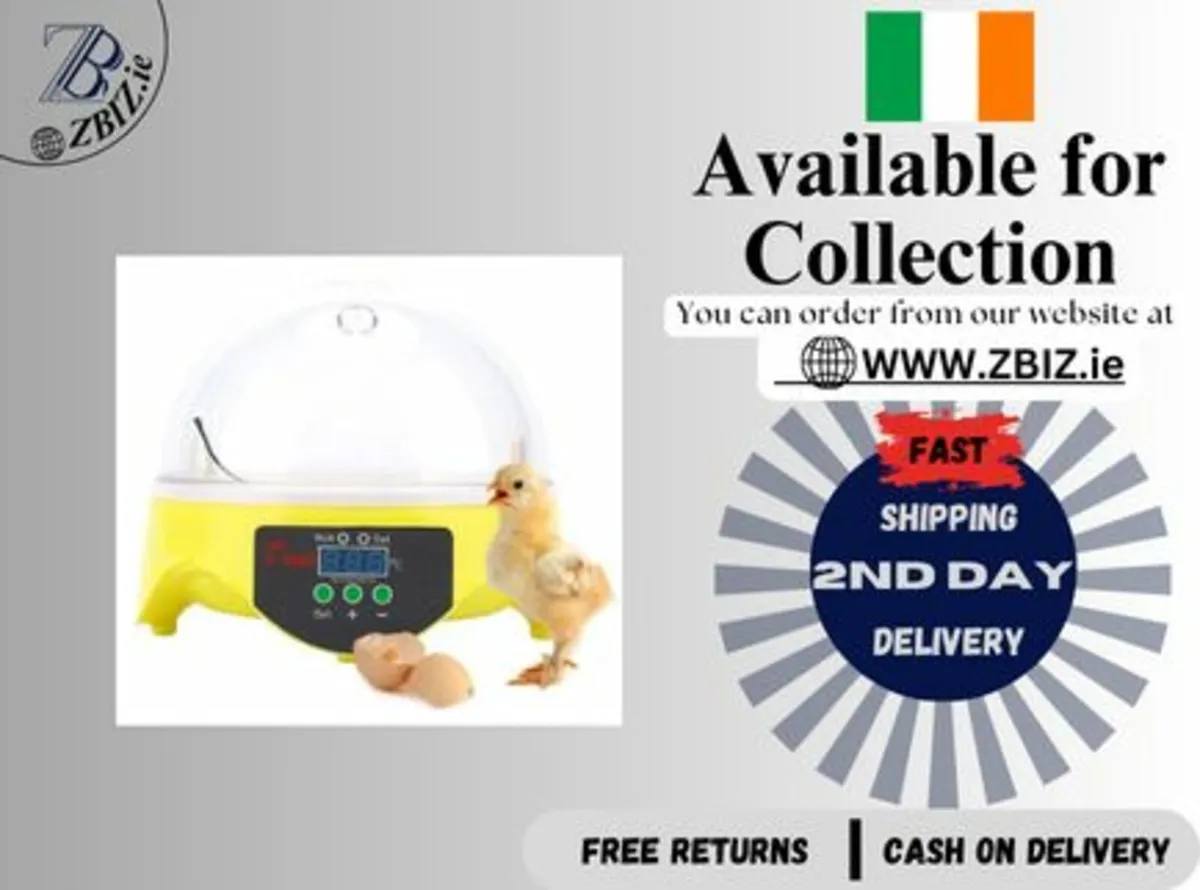Mini 7 Egg Incubator with Temperature Control - Image 1
