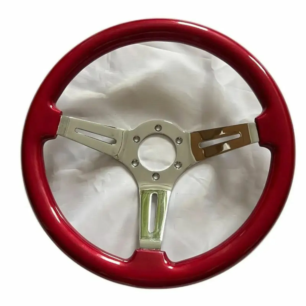 PB Steering Wheel Wood Steering Logs Wheel - Image 1
