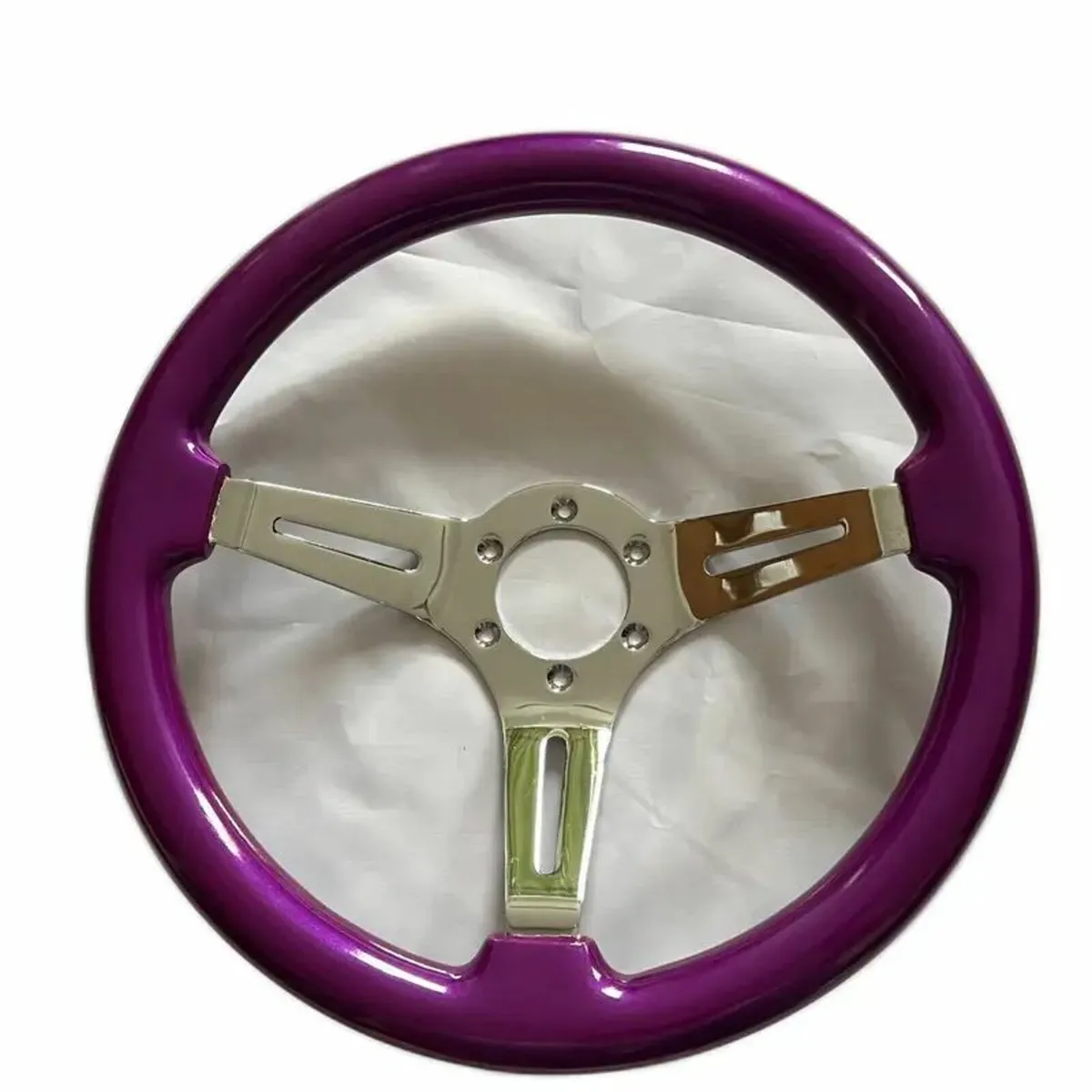 PB Steering Wheel Wood Steering Logs Wheel - Image 2